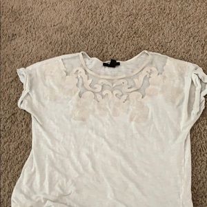 lace white shirt